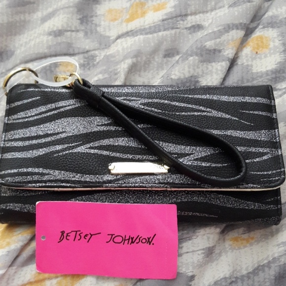 Betsey Johnson Handbags - Betsy Johnson trifold wristlet /wallet